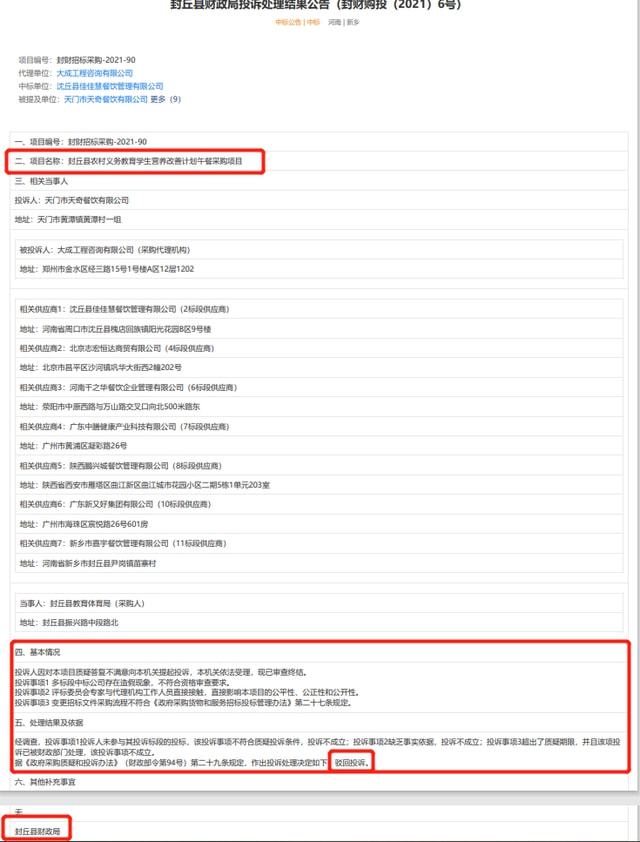 封丘县最新招标信息全面解析